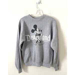 Disneyland Disney Parks Hanes Retro Official Crew Sweatshirt Gray Size Small